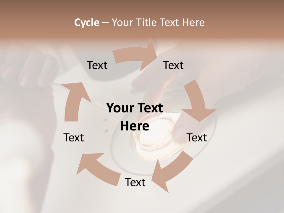 Embryologist Adding Sperm To Egg In Laboratory PowerPoint Template