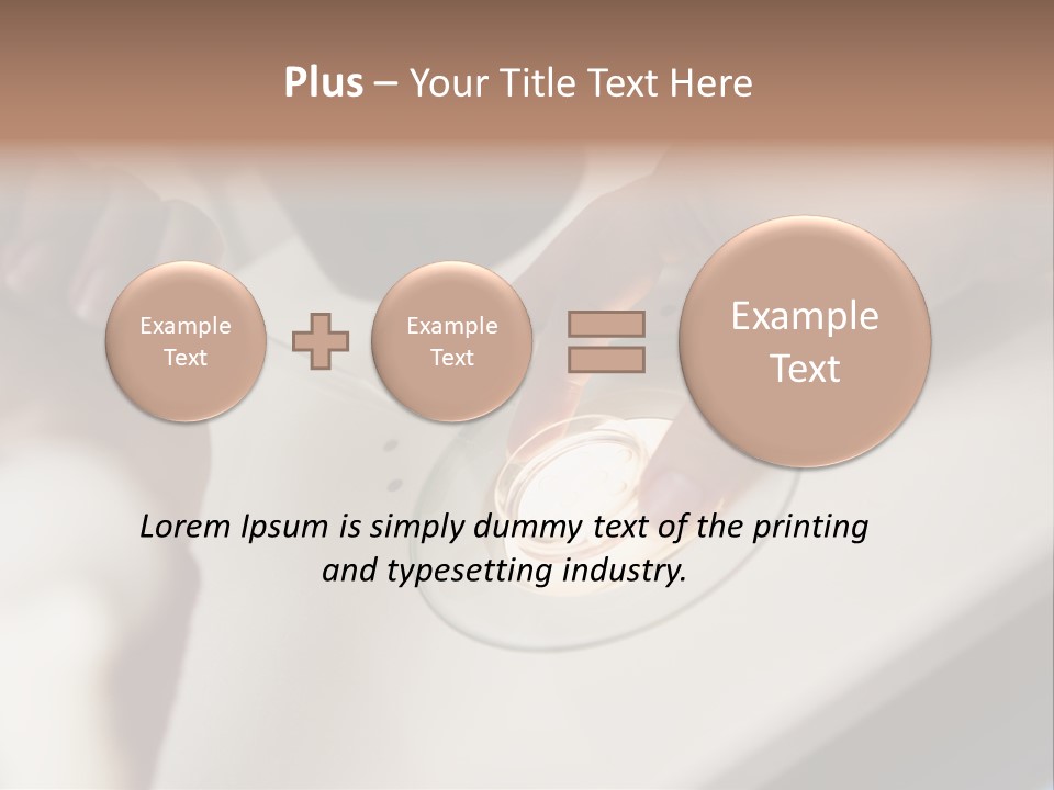 Embryologist Adding Sperm To Egg In Laboratory PowerPoint Template