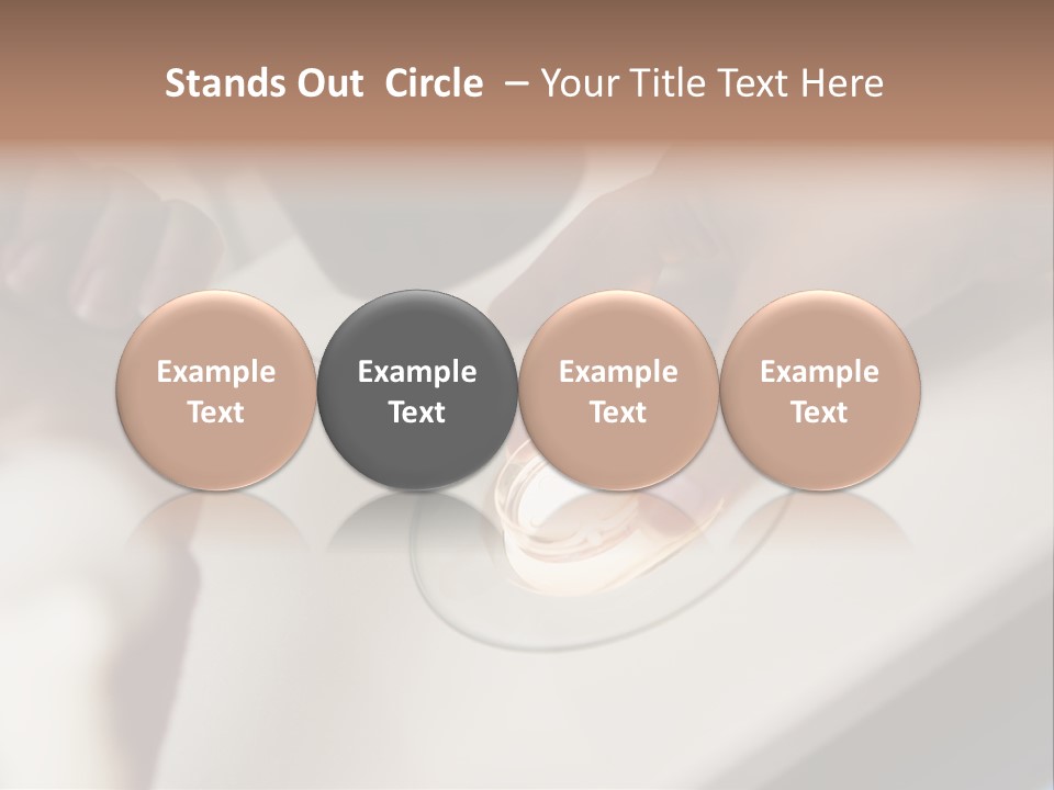 Embryologist Adding Sperm To Egg In Laboratory PowerPoint Template