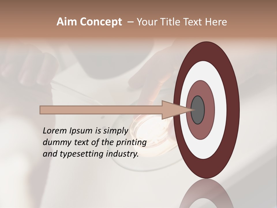 Embryologist Adding Sperm To Egg In Laboratory PowerPoint Template