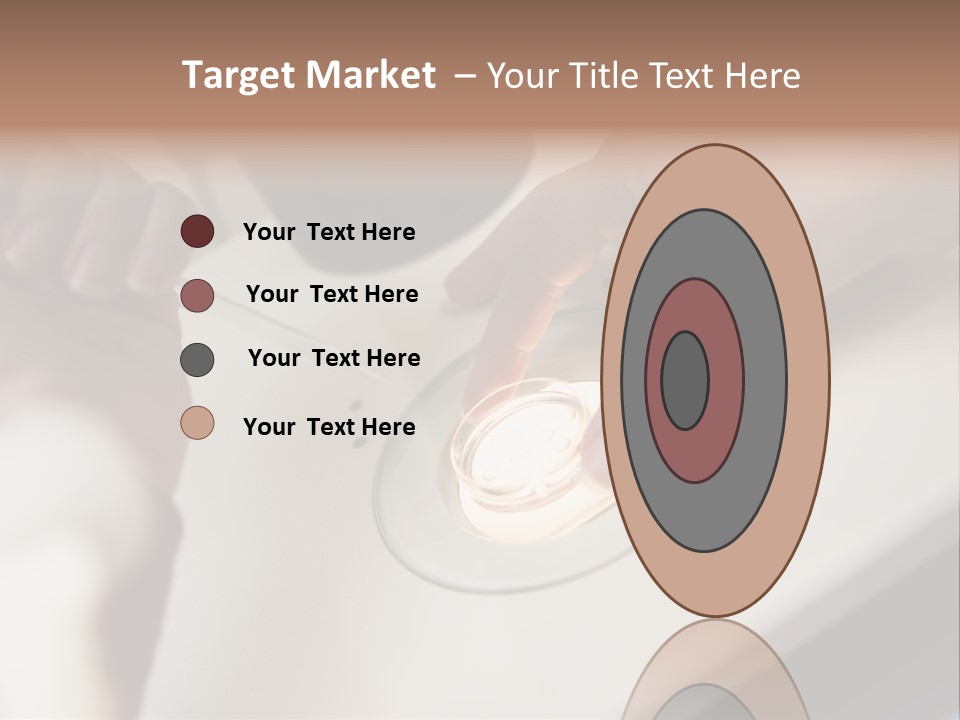 Embryologist Adding Sperm To Egg In Laboratory PowerPoint Template