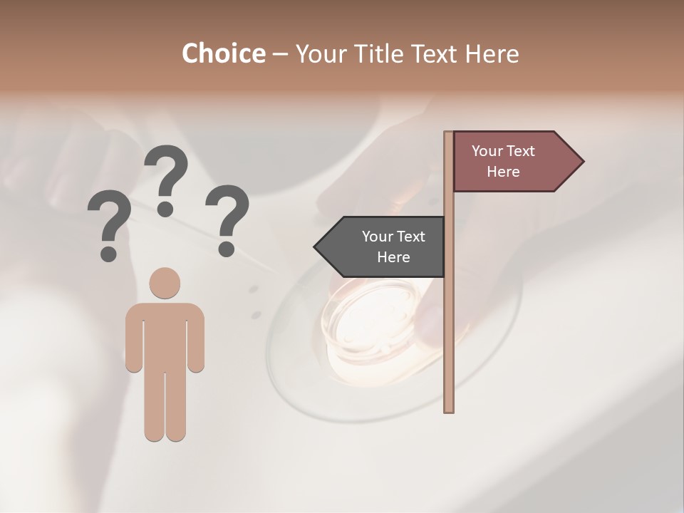 Embryologist Adding Sperm To Egg In Laboratory PowerPoint Template