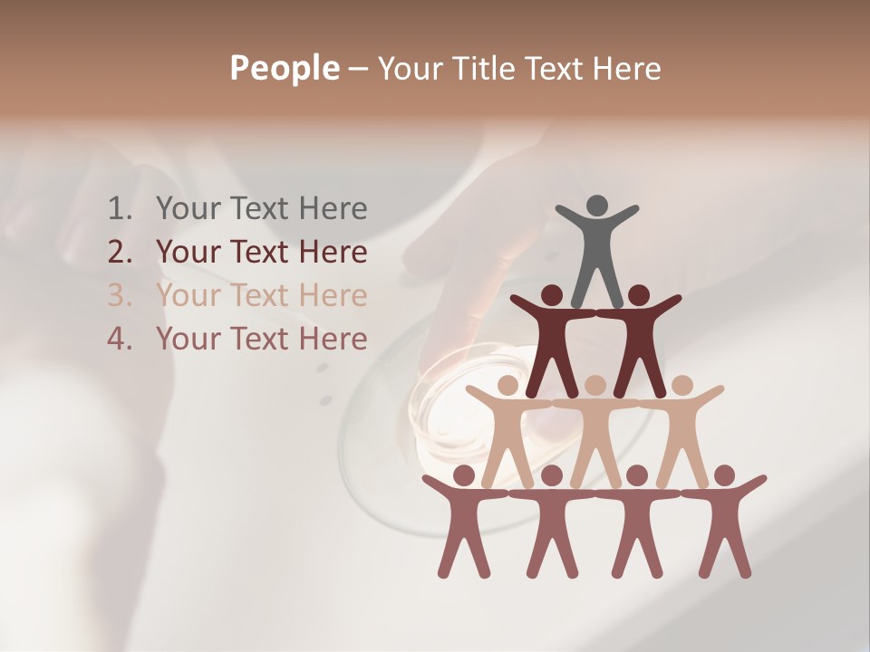 Embryologist Adding Sperm To Egg In Laboratory PowerPoint Template