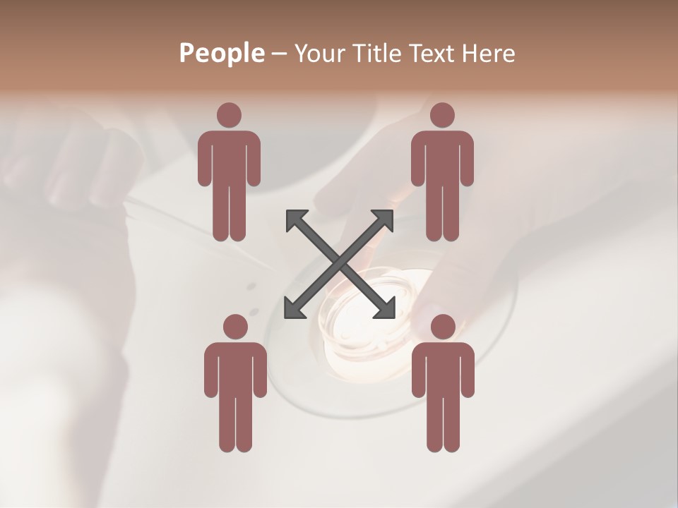 Embryologist Adding Sperm To Egg In Laboratory PowerPoint Template