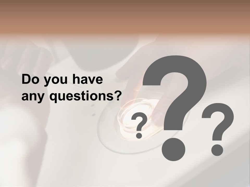 Embryologist Adding Sperm To Egg In Laboratory PowerPoint Template