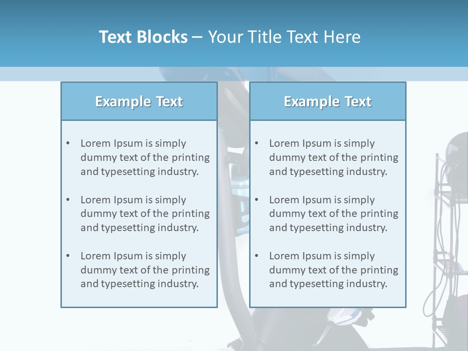 A Woman Is On A Stationary Exercise Bike PowerPoint Template