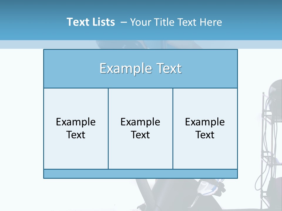 A Woman Is On A Stationary Exercise Bike PowerPoint Template