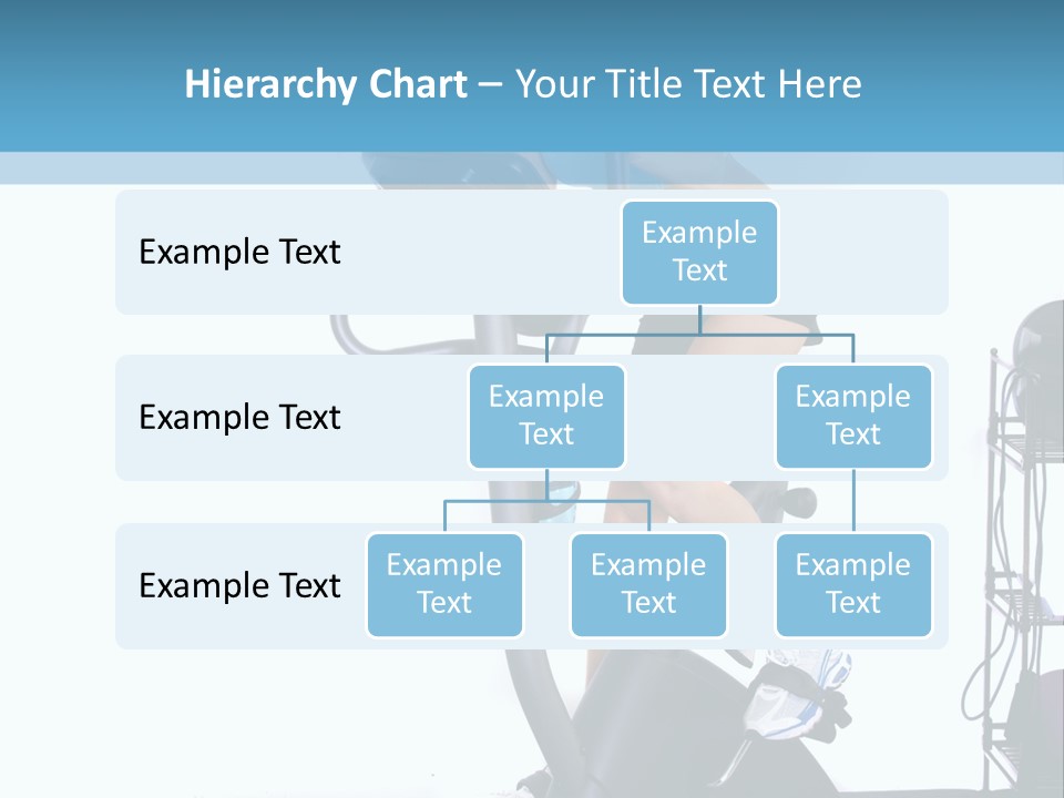 A Woman Is On A Stationary Exercise Bike PowerPoint Template