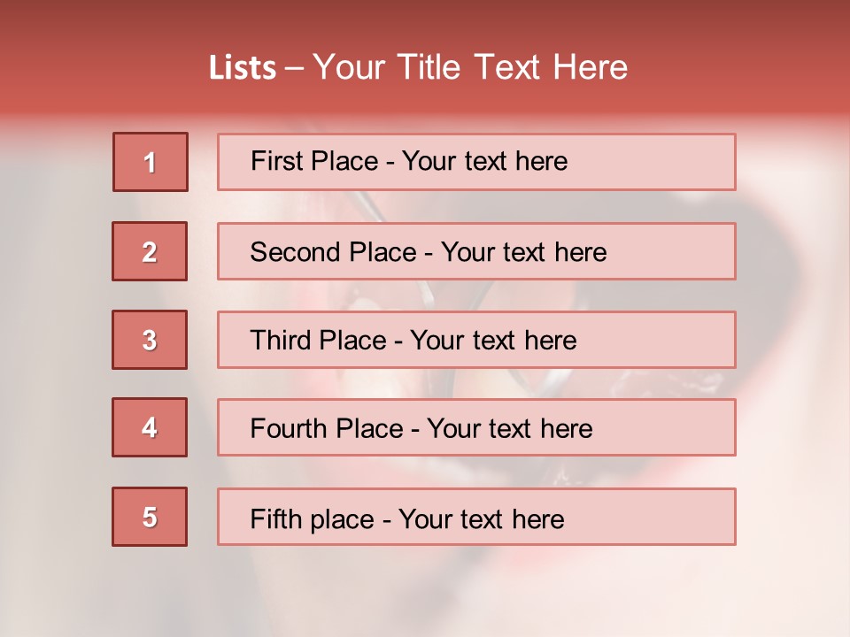 A Child With A Pair Of Scissors In Their Mouth PowerPoint Template