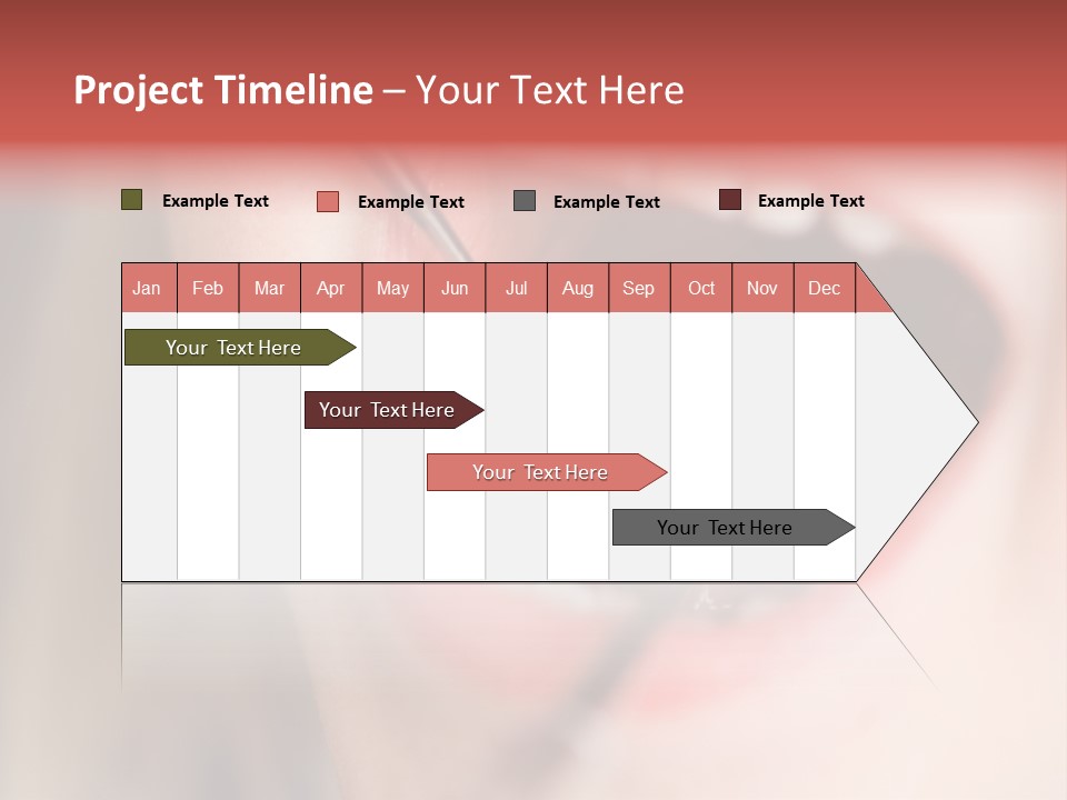 A Child With A Pair Of Scissors In Their Mouth PowerPoint Template