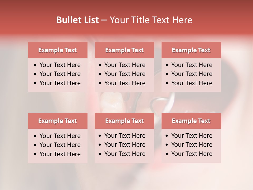 A Child With A Pair Of Scissors In Their Mouth PowerPoint Template