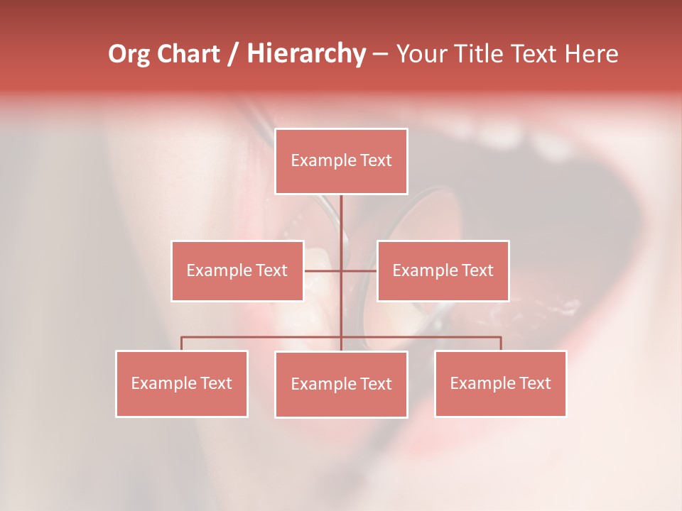 A Child With A Pair Of Scissors In Their Mouth PowerPoint Template