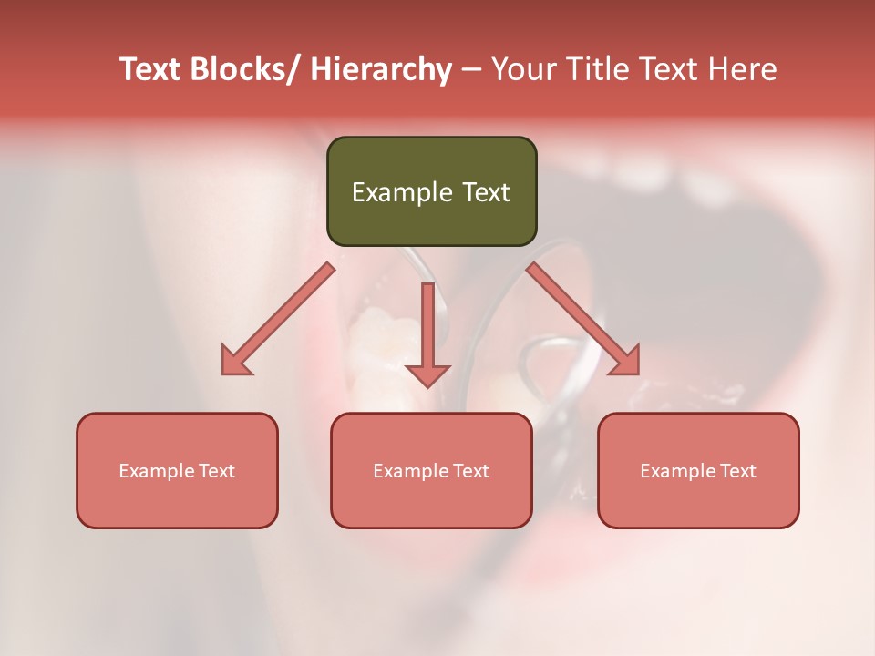 A Child With A Pair Of Scissors In Their Mouth PowerPoint Template