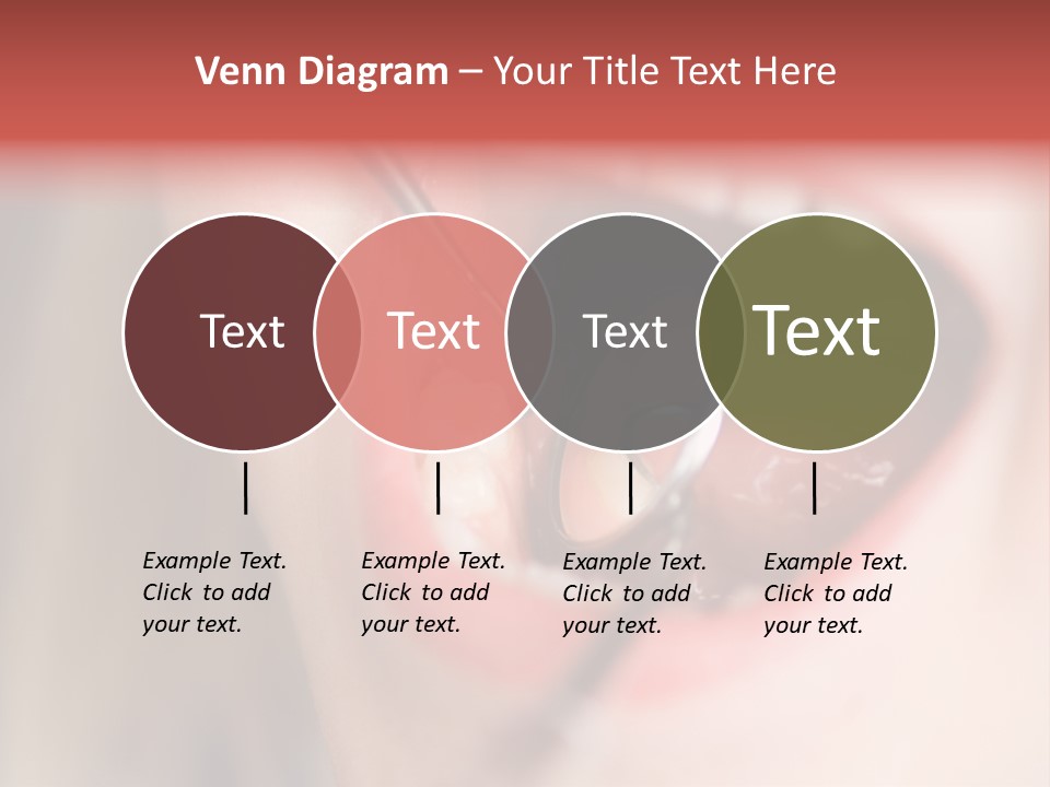 A Child With A Pair Of Scissors In Their Mouth PowerPoint Template