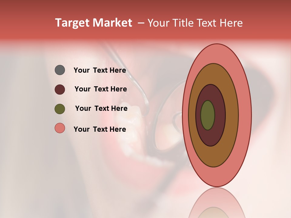 A Child With A Pair Of Scissors In Their Mouth PowerPoint Template