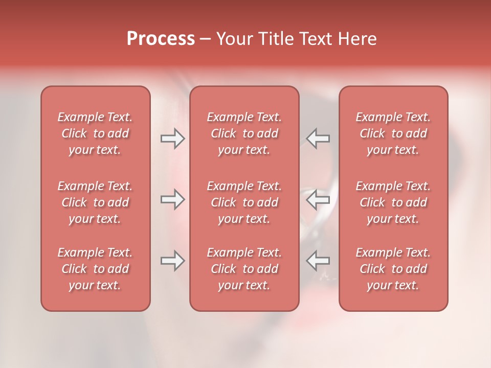 A Child With A Pair Of Scissors In Their Mouth PowerPoint Template