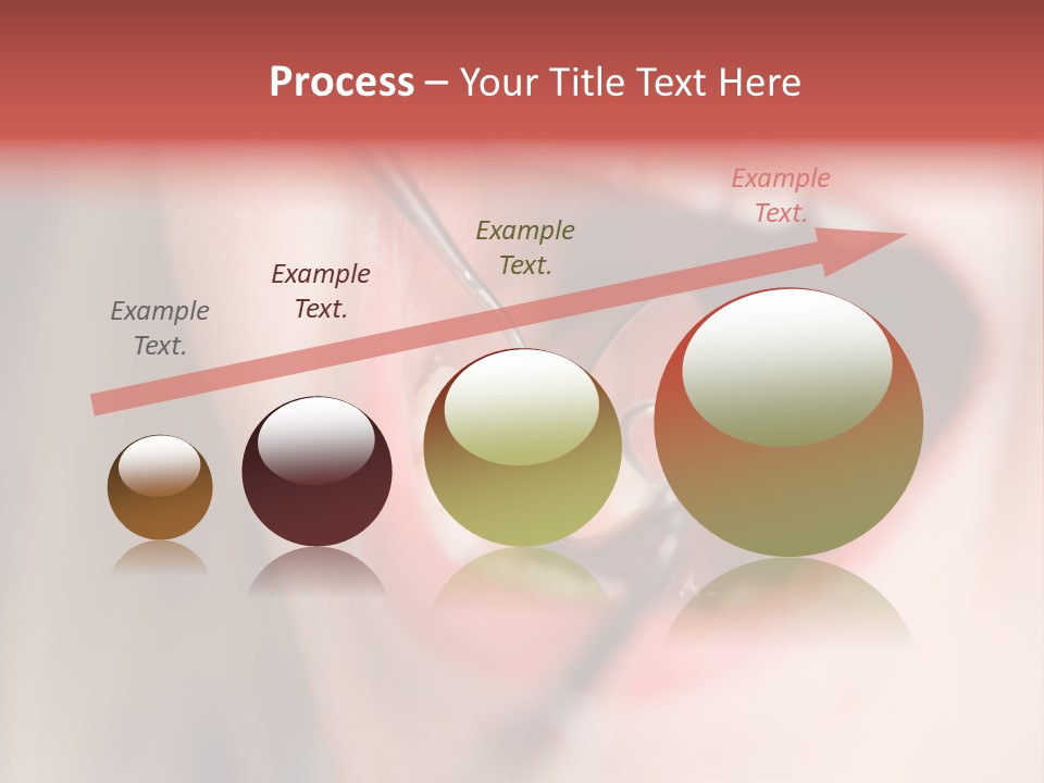 A Child With A Pair Of Scissors In Their Mouth PowerPoint Template