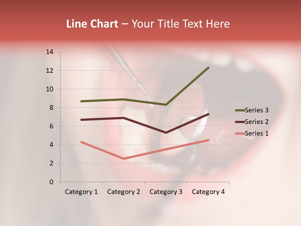 A Child With A Pair Of Scissors In Their Mouth PowerPoint Template