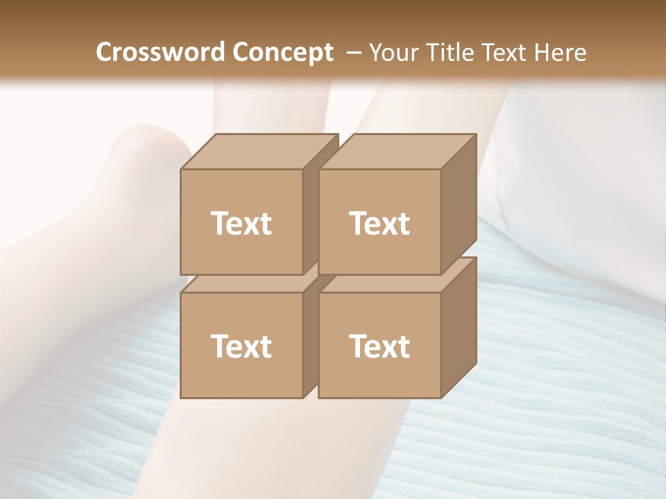 A Detail Image Of A Female Leg Being Massaged. PowerPoint Template