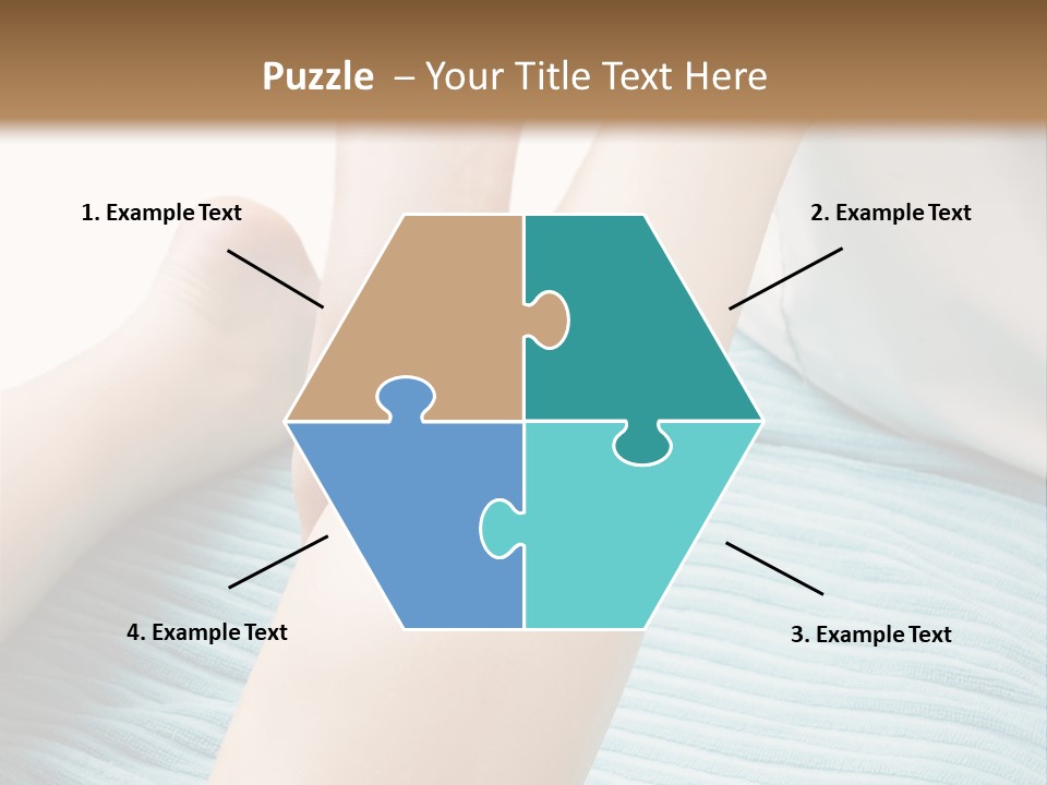 A Detail Image Of A Female Leg Being Massaged. PowerPoint Template