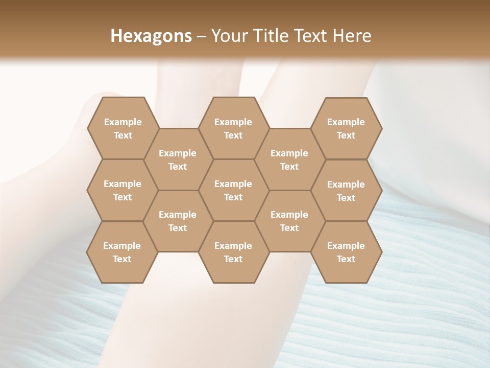 A Detail Image Of A Female Leg Being Massaged. PowerPoint Template