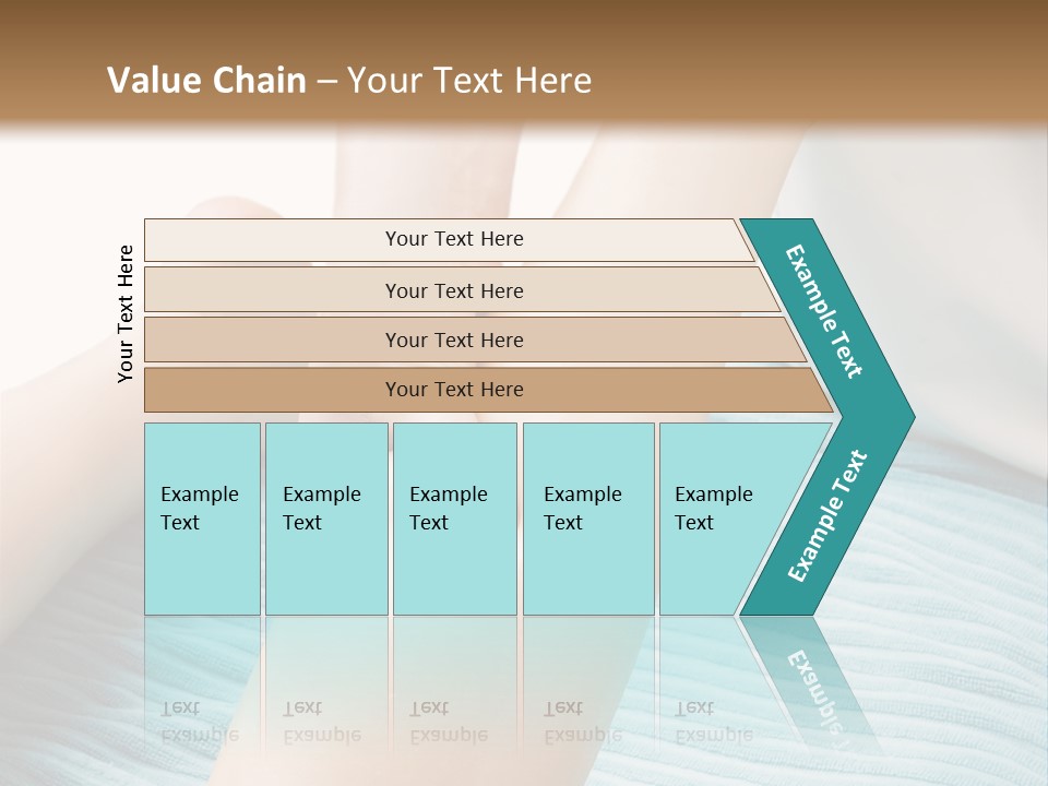A Detail Image Of A Female Leg Being Massaged. PowerPoint Template