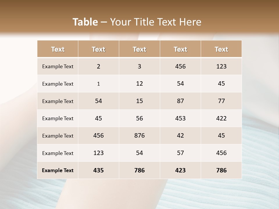 A Detail Image Of A Female Leg Being Massaged. PowerPoint Template