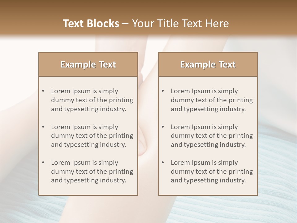 A Detail Image Of A Female Leg Being Massaged. PowerPoint Template