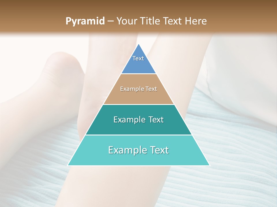 A Detail Image Of A Female Leg Being Massaged. PowerPoint Template