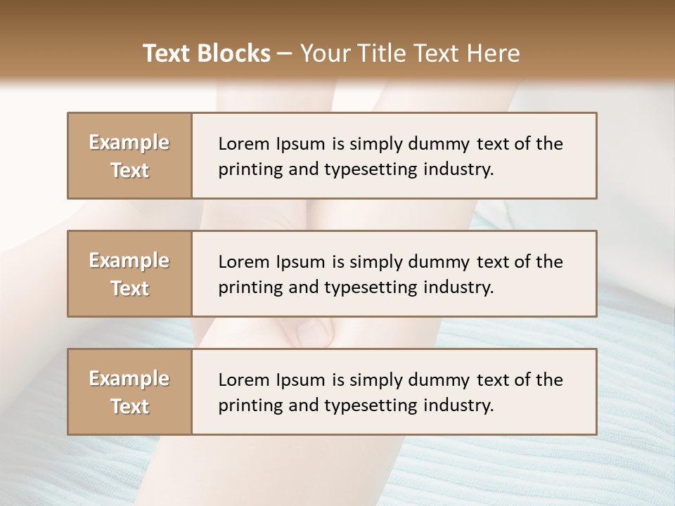 A Detail Image Of A Female Leg Being Massaged. PowerPoint Template