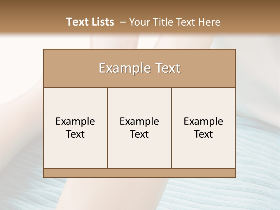 A Detail Image Of A Female Leg Being Massaged. PowerPoint Template