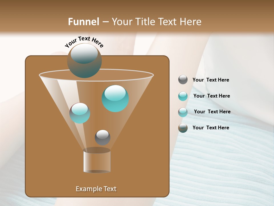 A Detail Image Of A Female Leg Being Massaged. PowerPoint Template