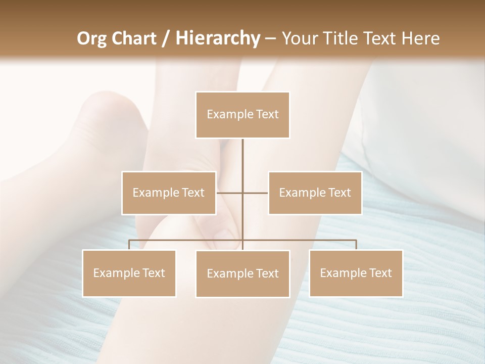 A Detail Image Of A Female Leg Being Massaged. PowerPoint Template
