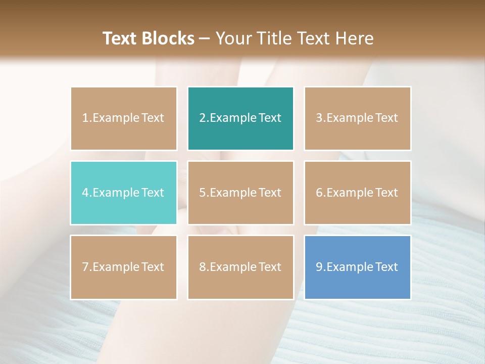 A Detail Image Of A Female Leg Being Massaged. PowerPoint Template