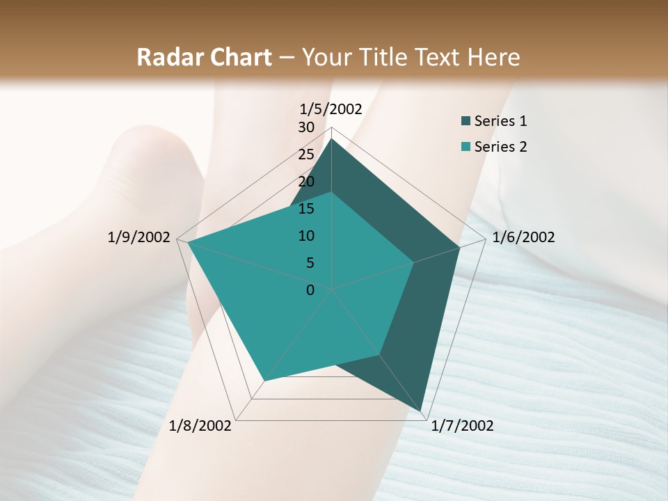 A Detail Image Of A Female Leg Being Massaged. PowerPoint Template