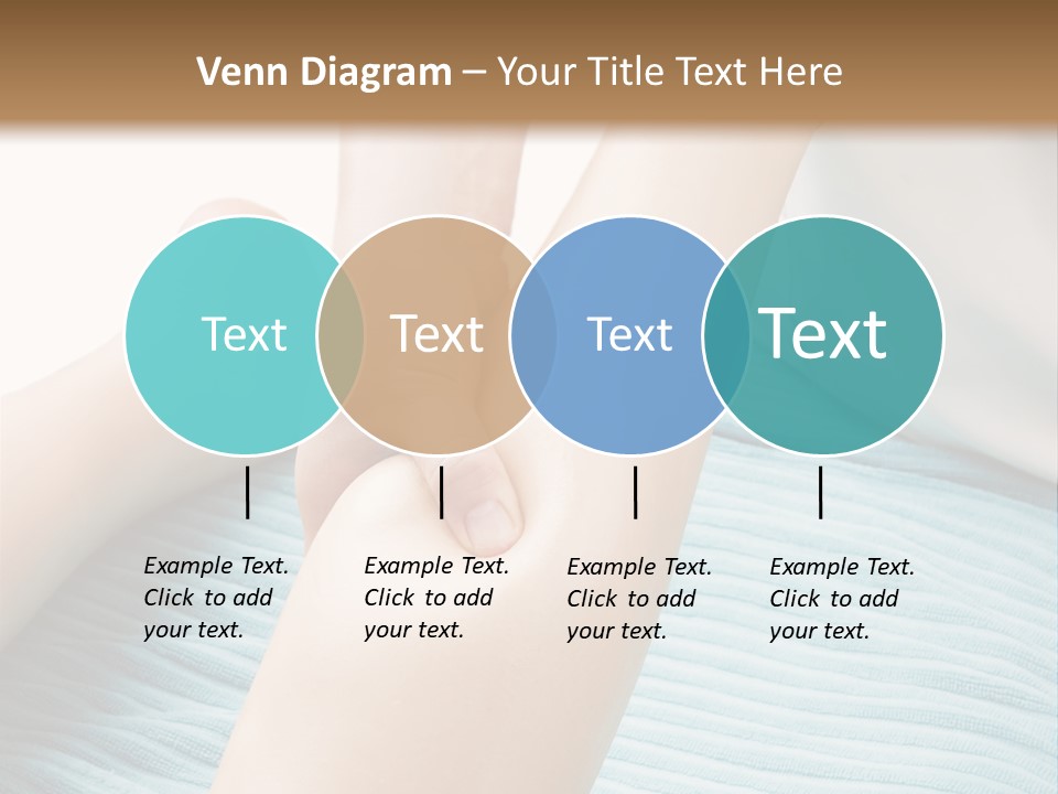 A Detail Image Of A Female Leg Being Massaged. PowerPoint Template