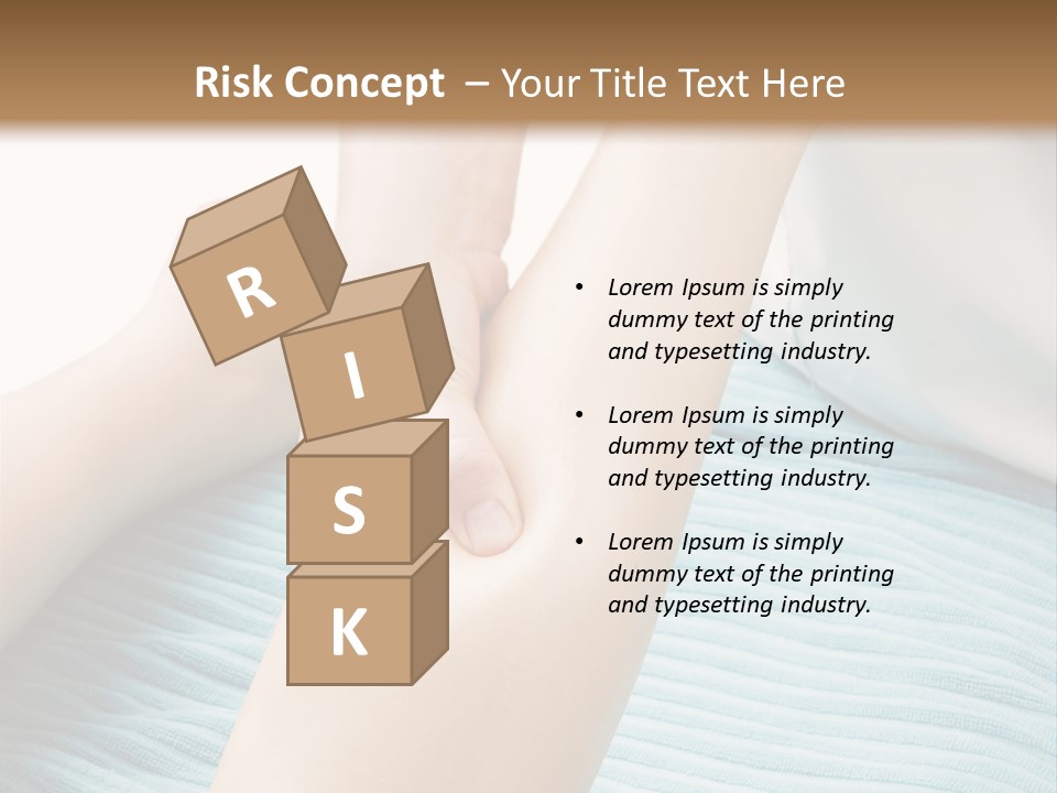 A Detail Image Of A Female Leg Being Massaged. PowerPoint Template