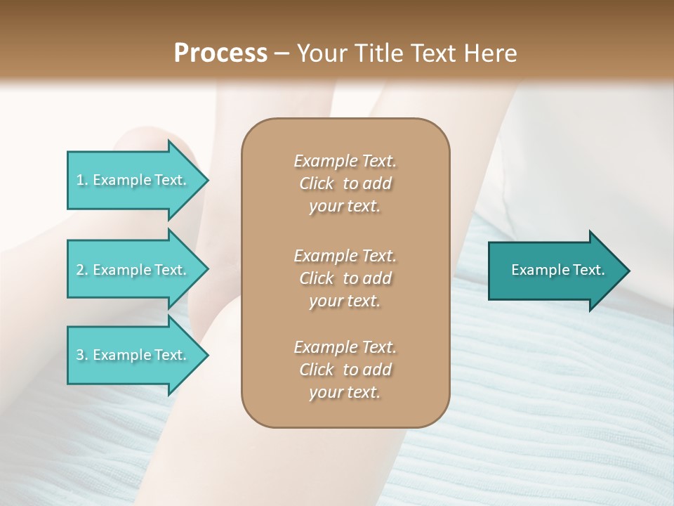 A Detail Image Of A Female Leg Being Massaged. PowerPoint Template