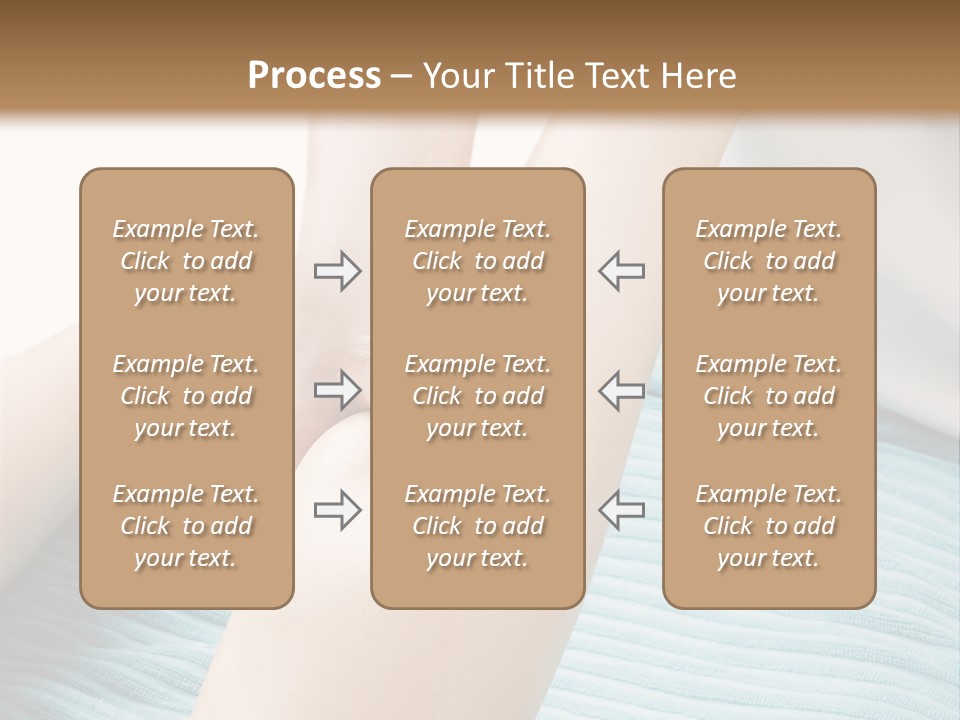 A Detail Image Of A Female Leg Being Massaged. PowerPoint Template