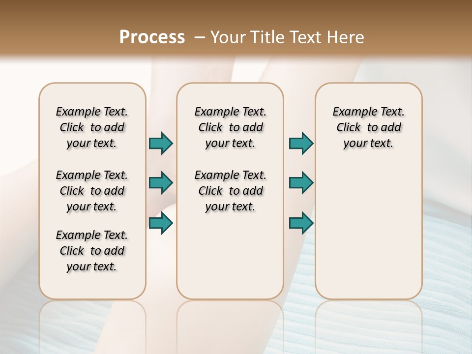 A Detail Image Of A Female Leg Being Massaged. PowerPoint Template