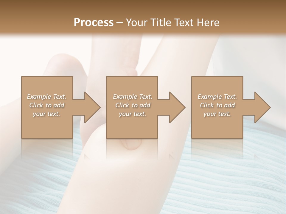 A Detail Image Of A Female Leg Being Massaged. PowerPoint Template