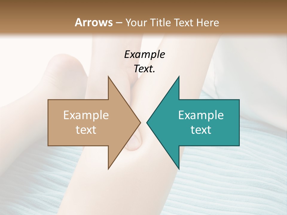 A Detail Image Of A Female Leg Being Massaged. PowerPoint Template