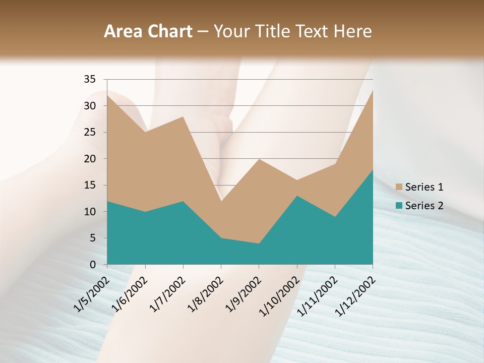 A Detail Image Of A Female Leg Being Massaged. PowerPoint Template