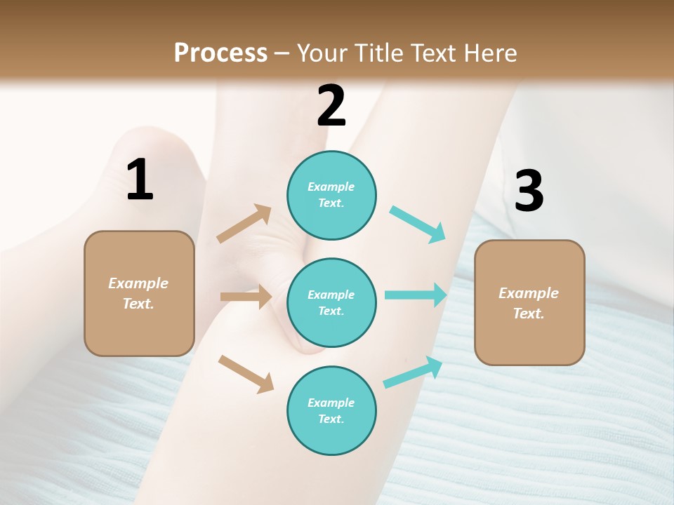A Detail Image Of A Female Leg Being Massaged. PowerPoint Template