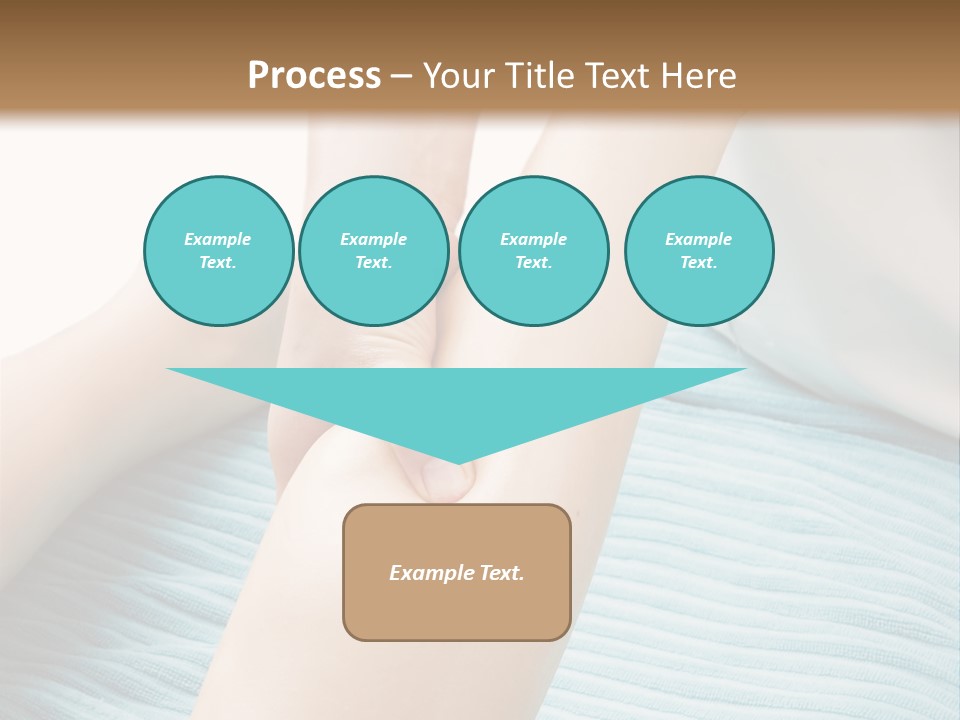 A Detail Image Of A Female Leg Being Massaged. PowerPoint Template