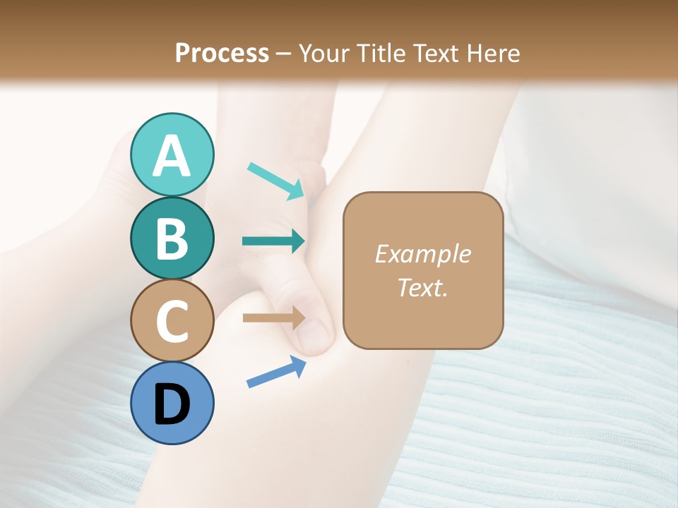 A Detail Image Of A Female Leg Being Massaged. PowerPoint Template