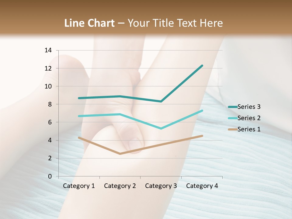 A Detail Image Of A Female Leg Being Massaged. PowerPoint Template