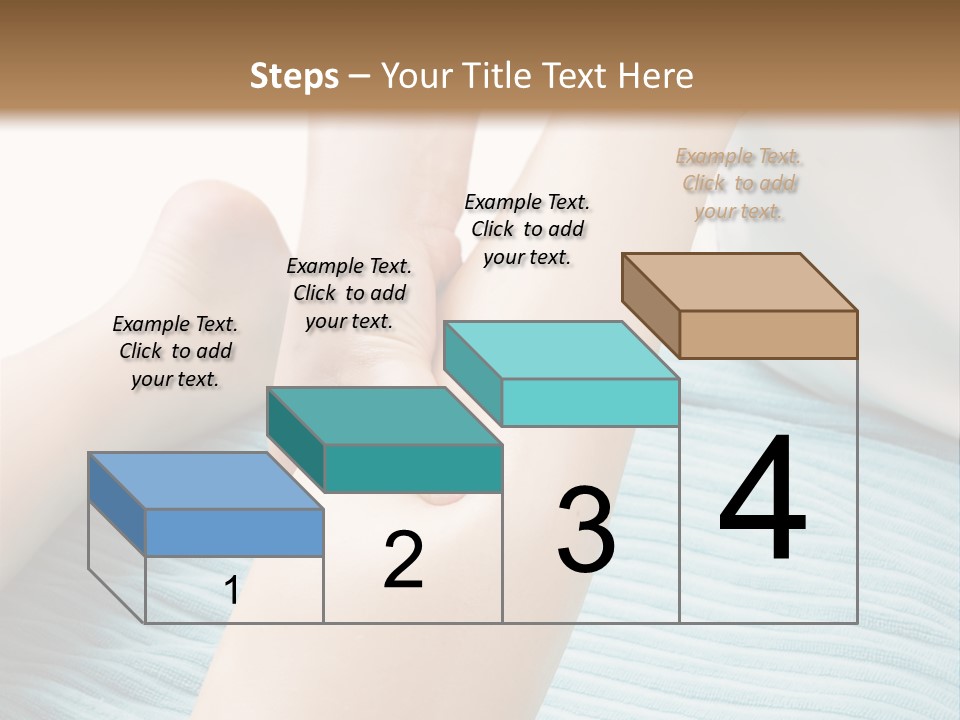 A Detail Image Of A Female Leg Being Massaged. PowerPoint Template