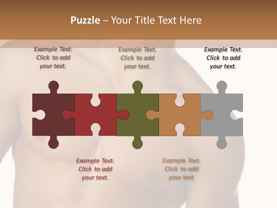 Pretty Blond Businesswoman Sitting In The Bar And Working PowerPoint Template