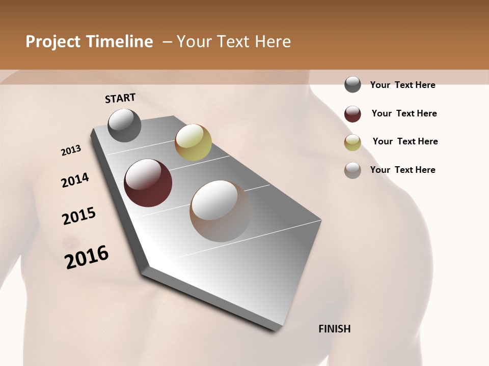 Pretty Blond Businesswoman Sitting In The Bar And Working PowerPoint Template